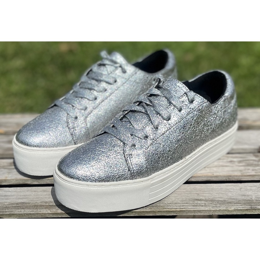 Kenneth Cole Shoes Womens Size 10M Platform Leather Lace Up Sneaker Casual Fashi